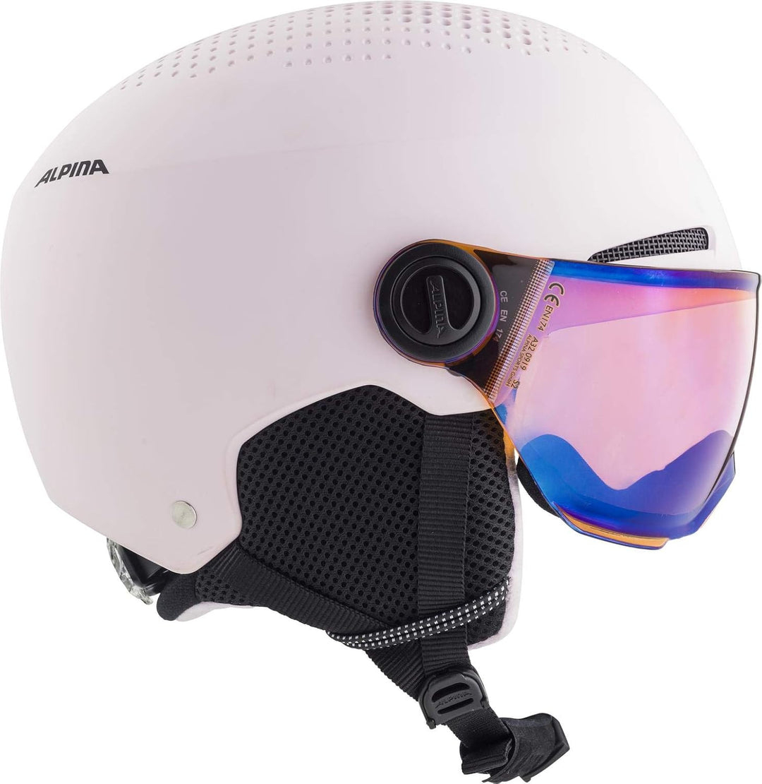 ALPINA ZUPO VISOR Q-LITE - Hochwertiger & Leichter Skihelm Mit Kontrastverstärkendem Visier Für Kind