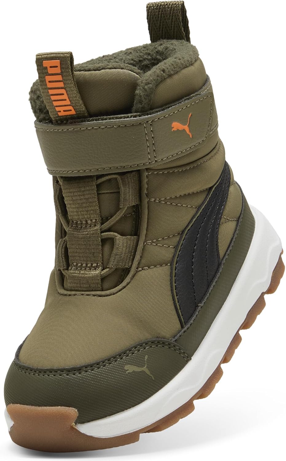 PUMA Unisex Kinder Puma Evolve Boot Puretex Ac+psHigh Boot 21 EU Olive Black Orange Glo Green, 21 EU