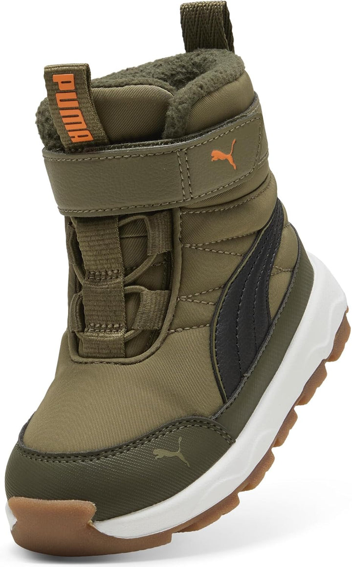PUMA Unisex Kinder Puma Evolve Boot Puretex Ac+psHigh Boot 21 EU Olive Black Orange Glo Green, 21 EU