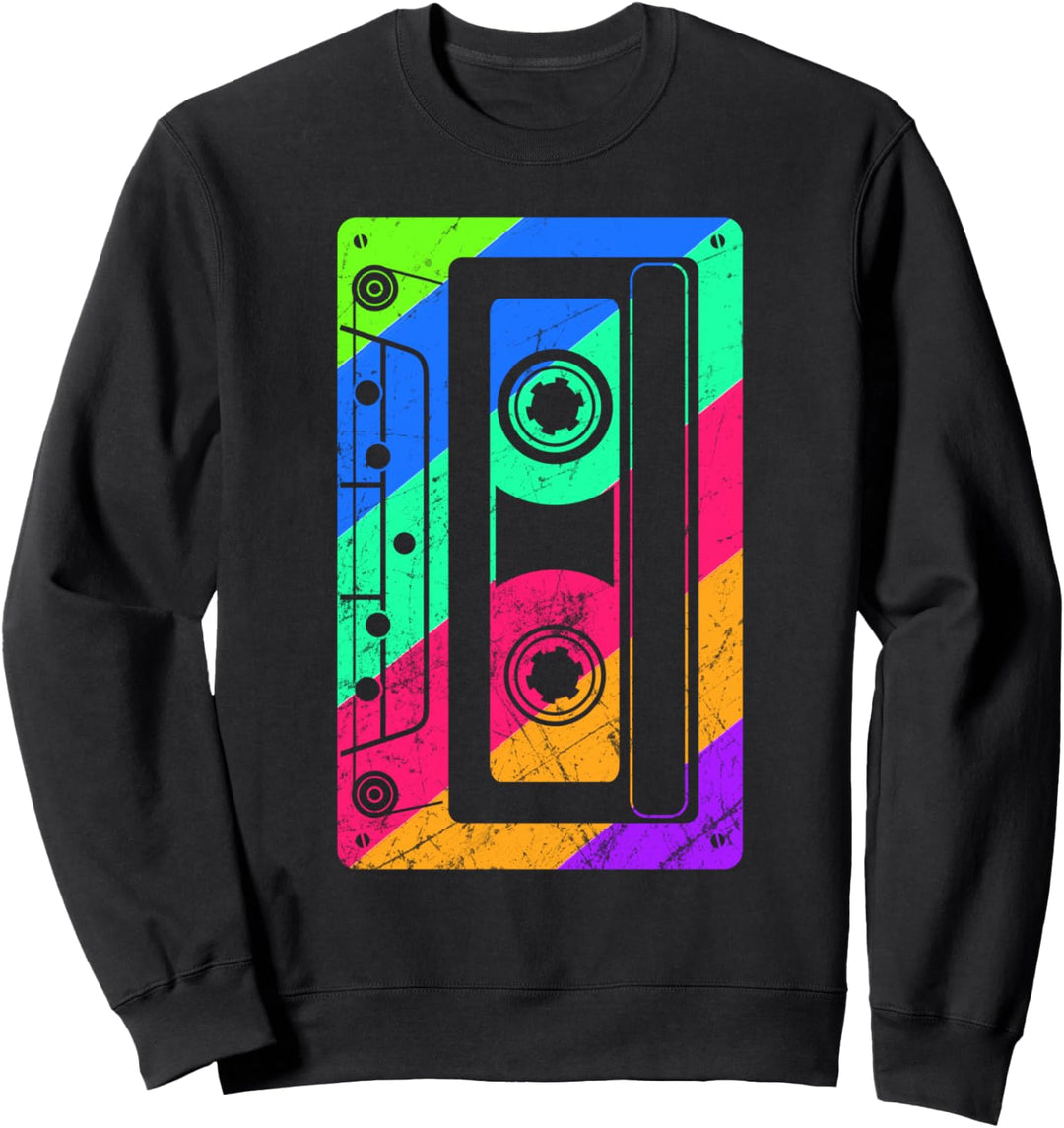 Retro 80er Jahre Kassette Vintage 90er Jahre Mixtape Kostüm Sweatshirt