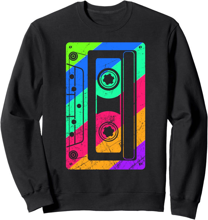 Retro 80er Jahre Kassette Vintage 90er Jahre Mixtape Kostüm Sweatshirt