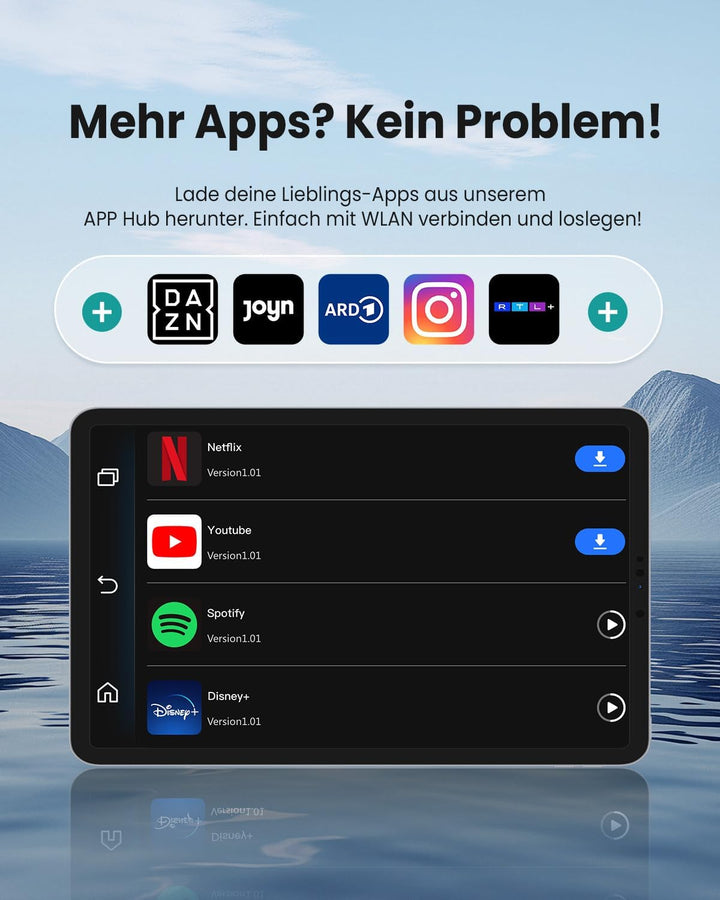 OTTOCAST Play2Video Ultra, 3-in-1 AI Box für Netflix/YouTube/Prime Video Streaming, Kabelloses CarPl