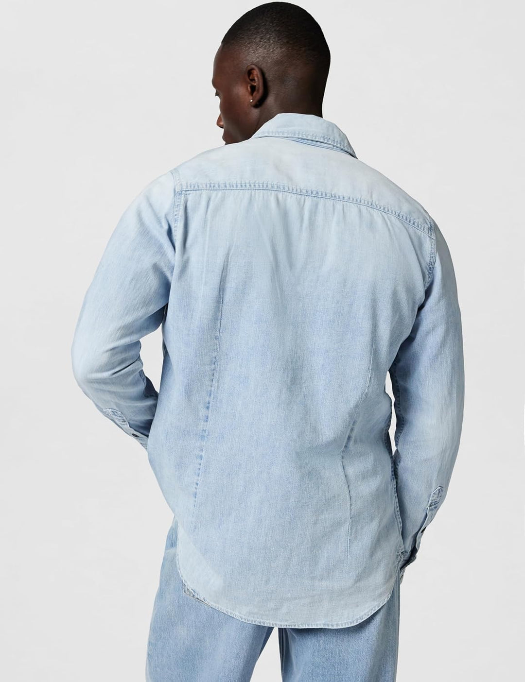 G-STAR Herren Slim Denim Hemd Shirts XS Blau (Sun Faded Blue Mist D23616-d252-g342), XS Blau (Sun Fa