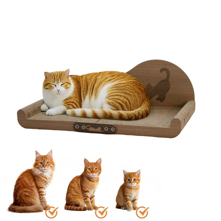 60 * 30cm Extragrosses Kratzbrett für Katzen jeder Grösse – XXL Sofa-Katzenkratzbrett aus Kratzpappe