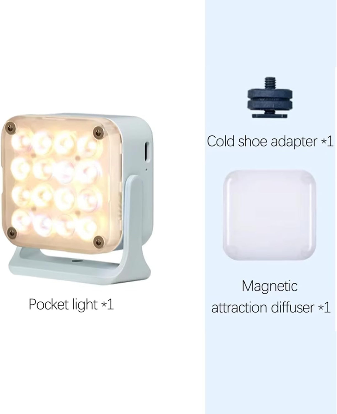 Nanlite Pico Tragbares LED-Fülllicht – Vollfarb-RGB, Snap-On-Aufsatz für Telefon-/Kamera-Fotografie,