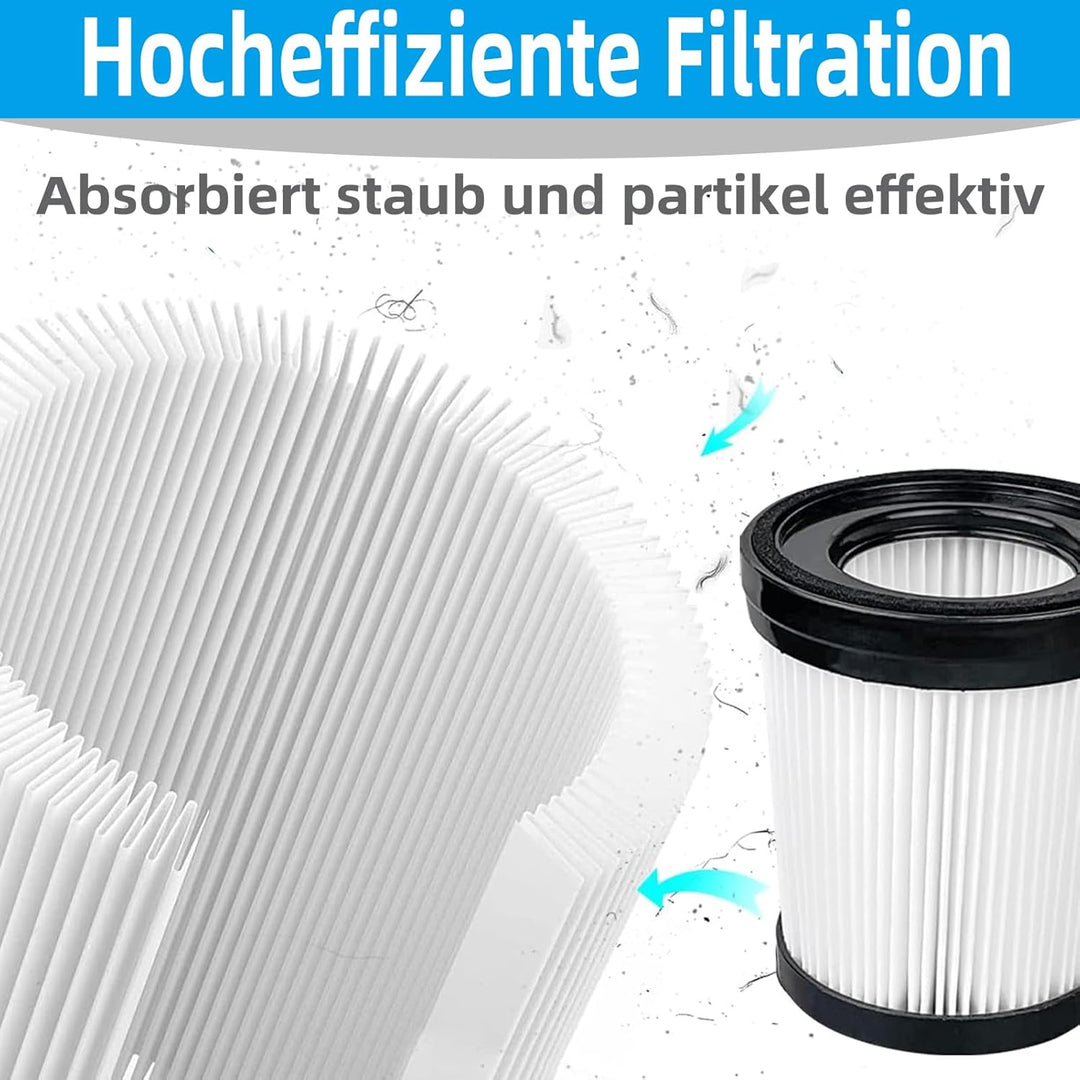 6 Stück HEPA Filter für Lubluelu 202 Ersatzfilter für Fabuletta FSV001 FSV101, Staubsauger Filter fü