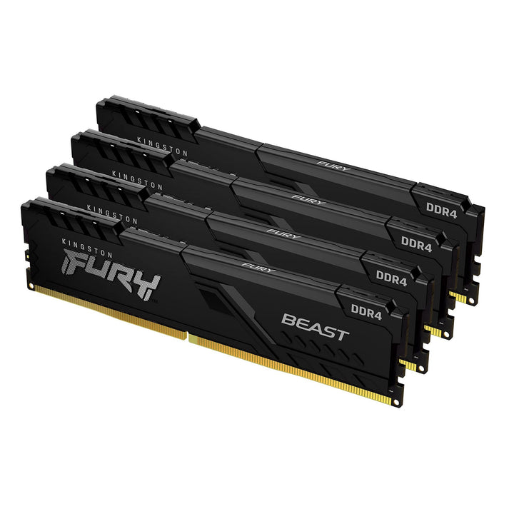 Kingston FURY Beast 128GB (4x32GB) 3600MHz DDR4 CL18 Desktop Speicher Kit mit 4 KF436C18BBK4/128 128