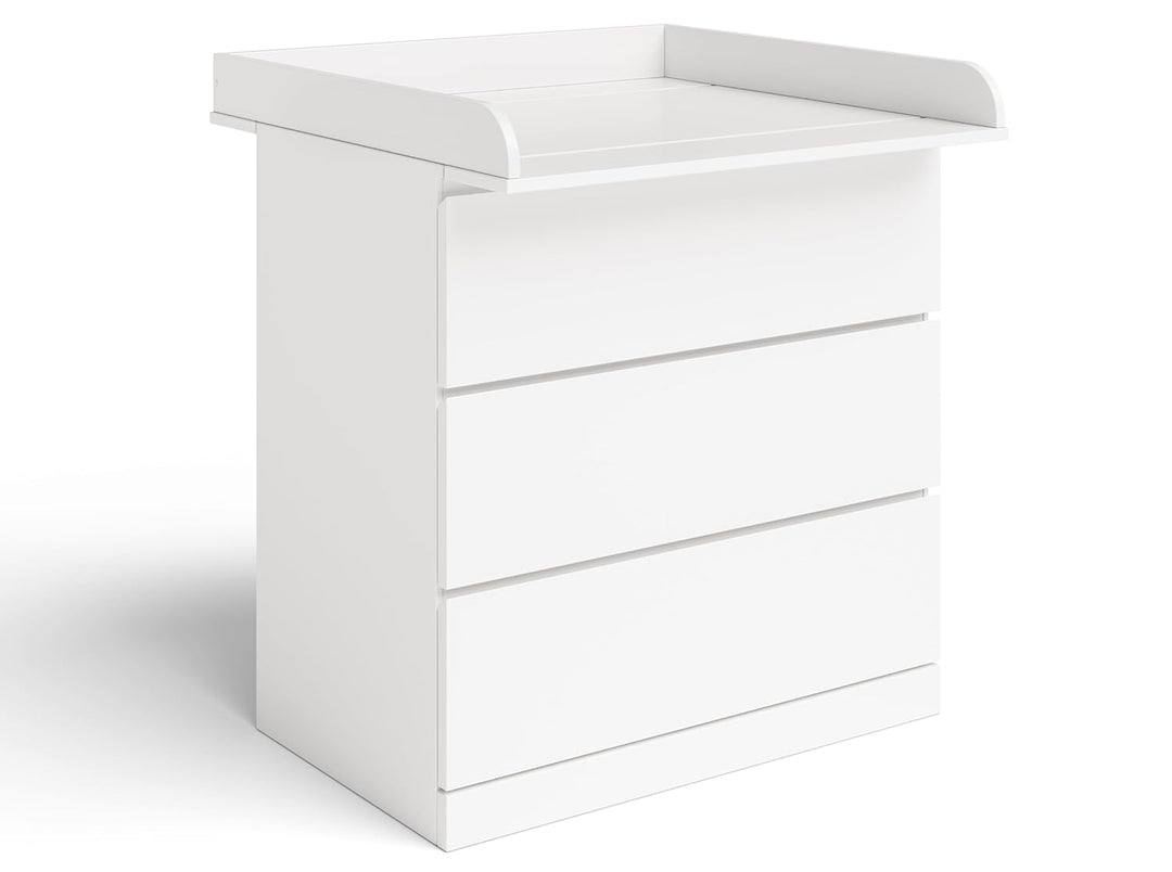 BELLABINO Oti Wickelaufsatz – Wickeltischaufsatz für Malm, Hemnes, Nordli Kommoden – hochwertiger Au