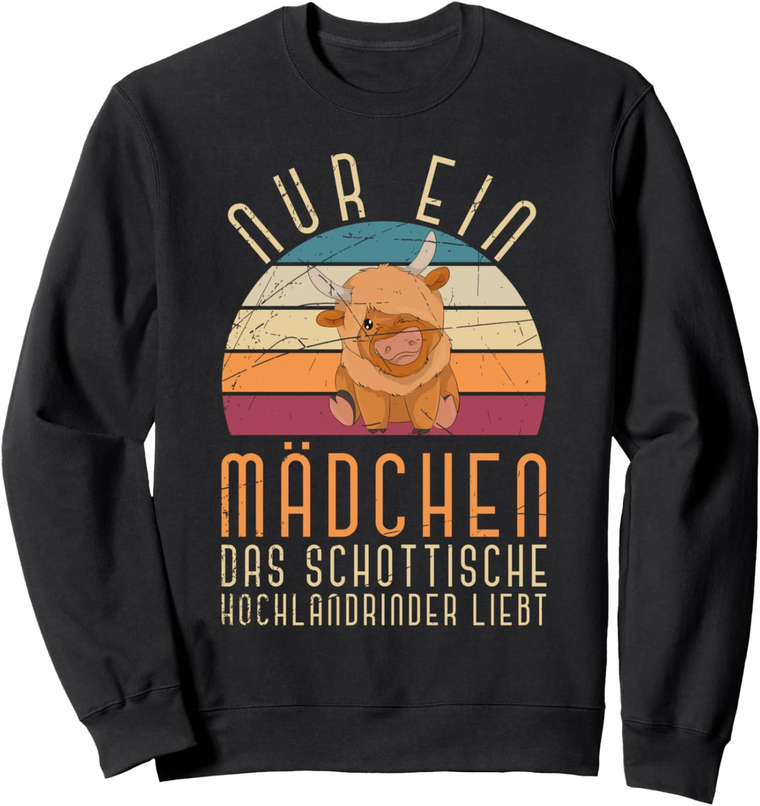 Nur ein Mädchen das Hochlandrinder liebt Hochlandrind Sweatshirt