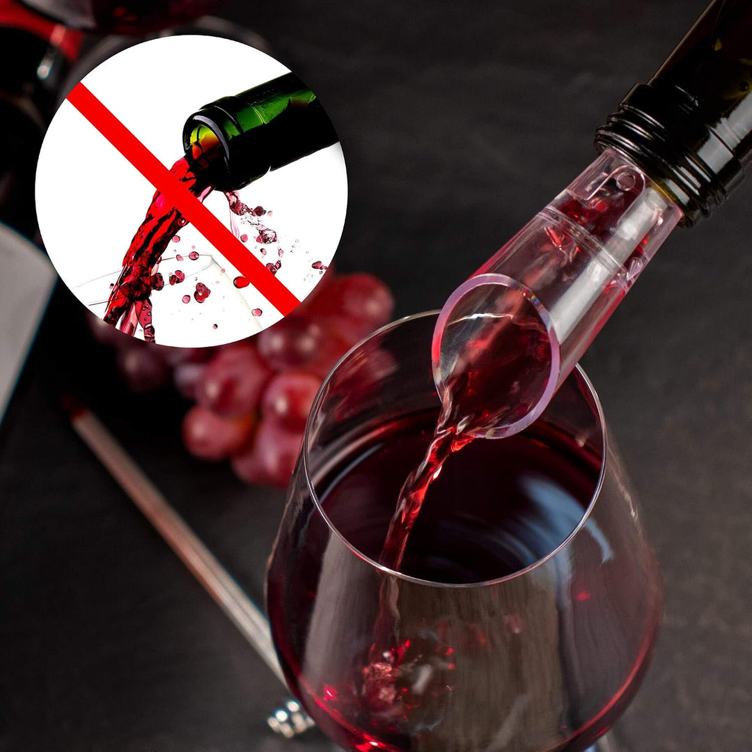 AMAVEL Wein Sommelier Set (10-teilig): Das perfekte Wein Geschenk mit Korkenzieher als Weinöffner, W