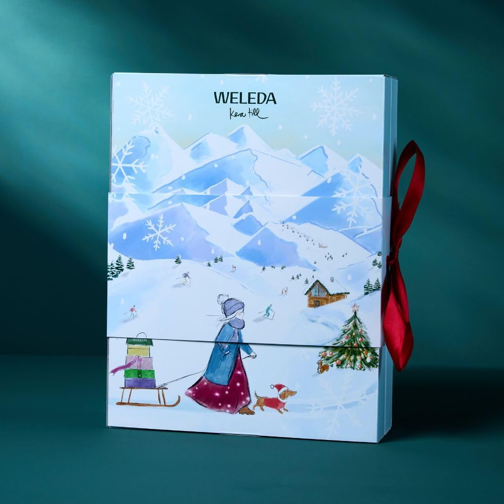 WELEDA Bio Adventskalender 2025 - Premium Naturkosmetik Weihnachts-Countdown Advent Kalender Chalet