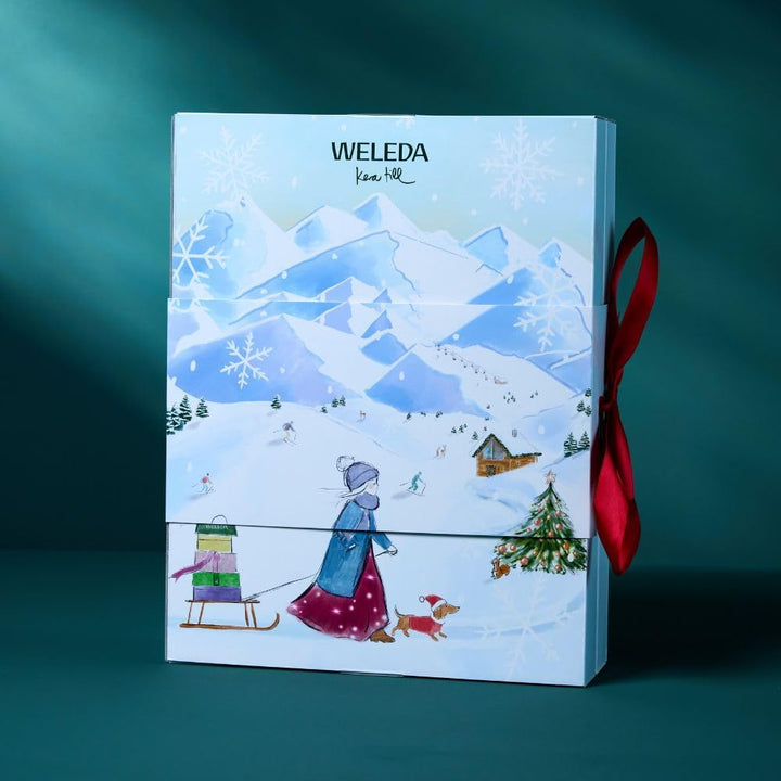 WELEDA Bio Adventskalender 2025 - Premium Naturkosmetik Weihnachts-Countdown Advent Kalender Chalet