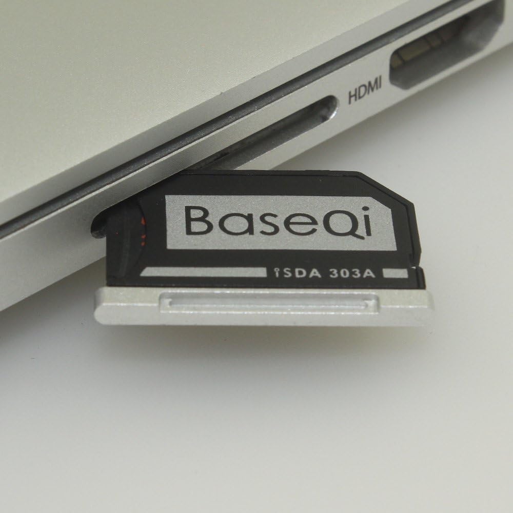 BaseQi Micro-SD-Adapter aus Aluminium für MacBook Pro Retina, 13 Zoll (33 cm)
