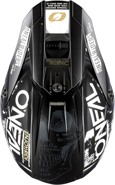 O'NEAL Unisex – Erwachsene 5srs Polyacrylite Helmet Attack V.23 Helm XXL Schwarz/Weiss, XXL Schwarz/