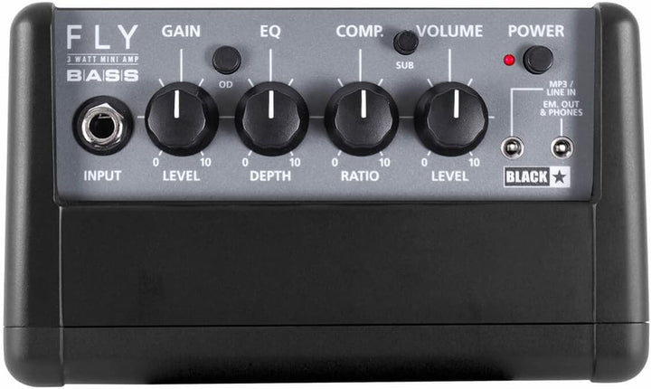 Blackstar – FLY3 Mini-Bass-Verstärker, Leistung: 3 Watt, Farbe: schwarz
