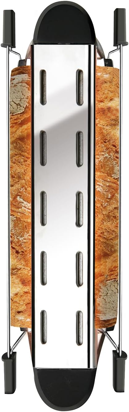 TAURUS 960632 Toaster aus Edelstahl, 700 W, für alle Brotsorten, mit Haltestab, Multicolour