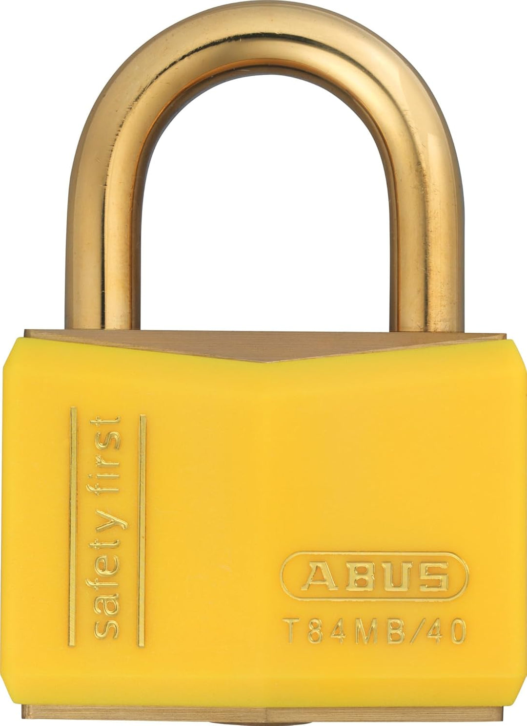 Abus - T84MB/40 40mm Gelb Safety First Rostfreie Vorhängeschloss - ABUT8440YEL Gelb 40mm Verschieden