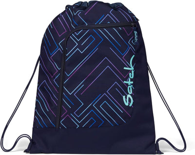 satch Match Schulrucksack Set 3tlg. inkl. Schlamperbox und Sportbeutel Purple Laser, Purple Laser