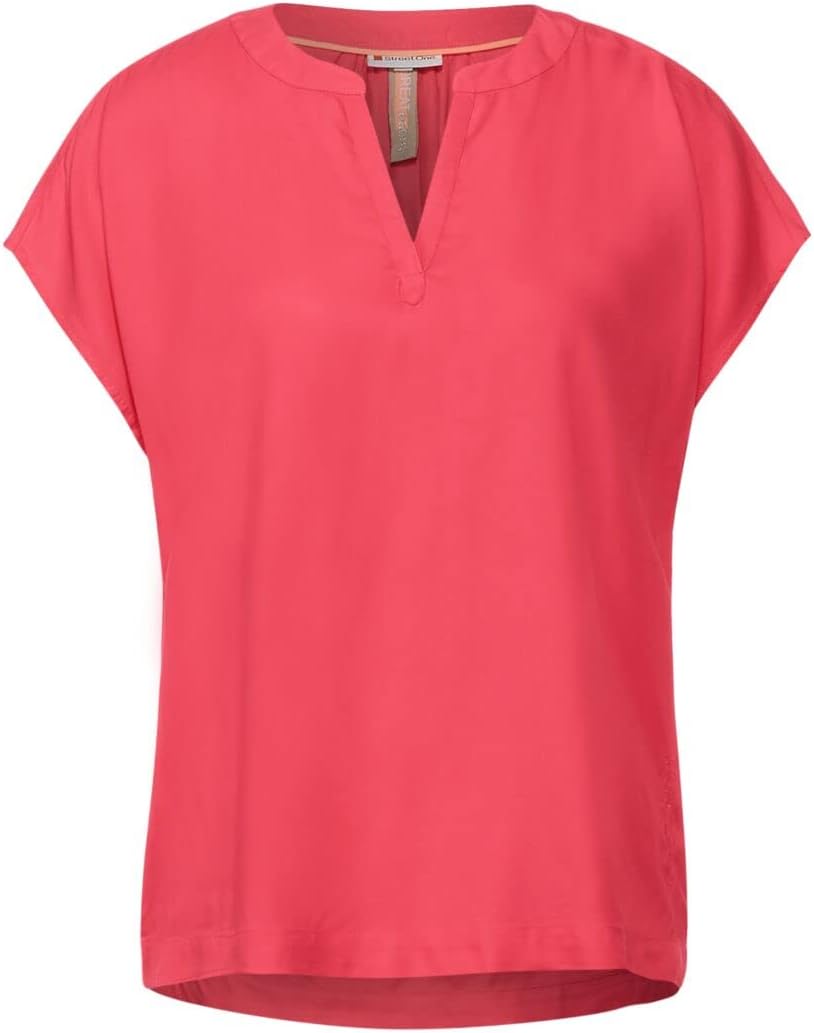 Street One Damen Bluse 36 Intense Coral, 36 Intense Coral