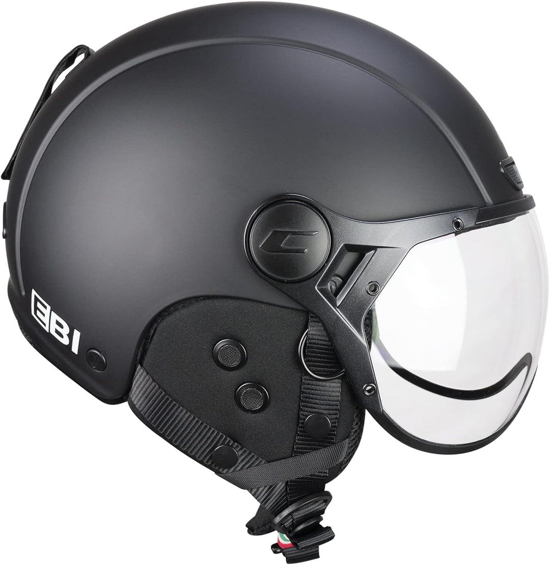 CGM Unisex – Erwachsene EBI skihelm, Mattschwarz, M (57-58cm)