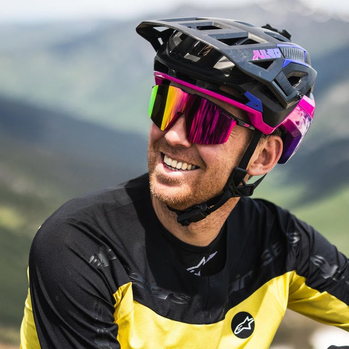 Julbo Unisex Edge Sunglasses Einheitsgrösse Matt Schwarz / Rosa, Einheitsgrösse Matt Schwarz / Rosa