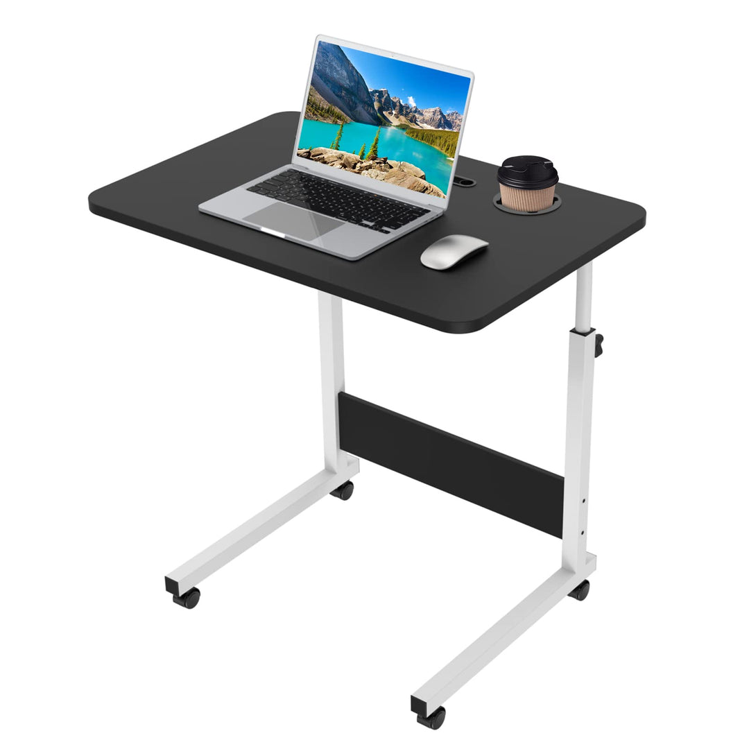 PIPIPOXER 60x40cm Laptoptisch höhenverstellbarer Schreibtisch Computertisch mobiler Laptop-Schreibti