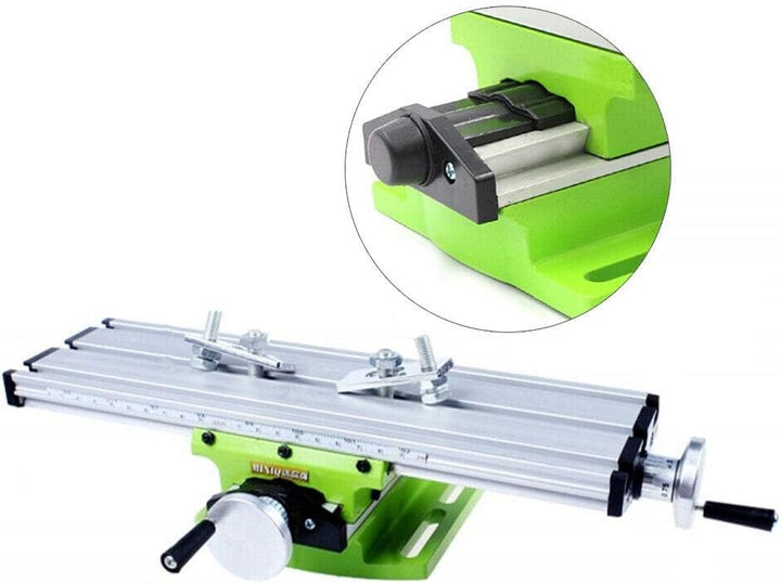 HINOPY - Frästisch Arbeitstisch Maschine, Mini Multifunktion Arbeitstisch Fräsen Arbeiten 2 Achsen X