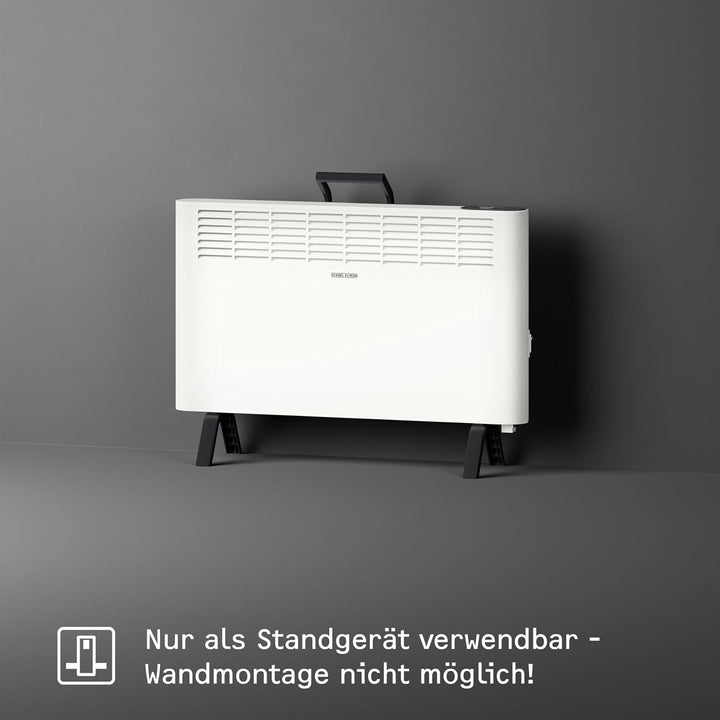 STIEBEL ELTRON neue Elektroheizung engergiesparend, Standgerät CNS 2000 Plus LCD move, 2 kW für ca.