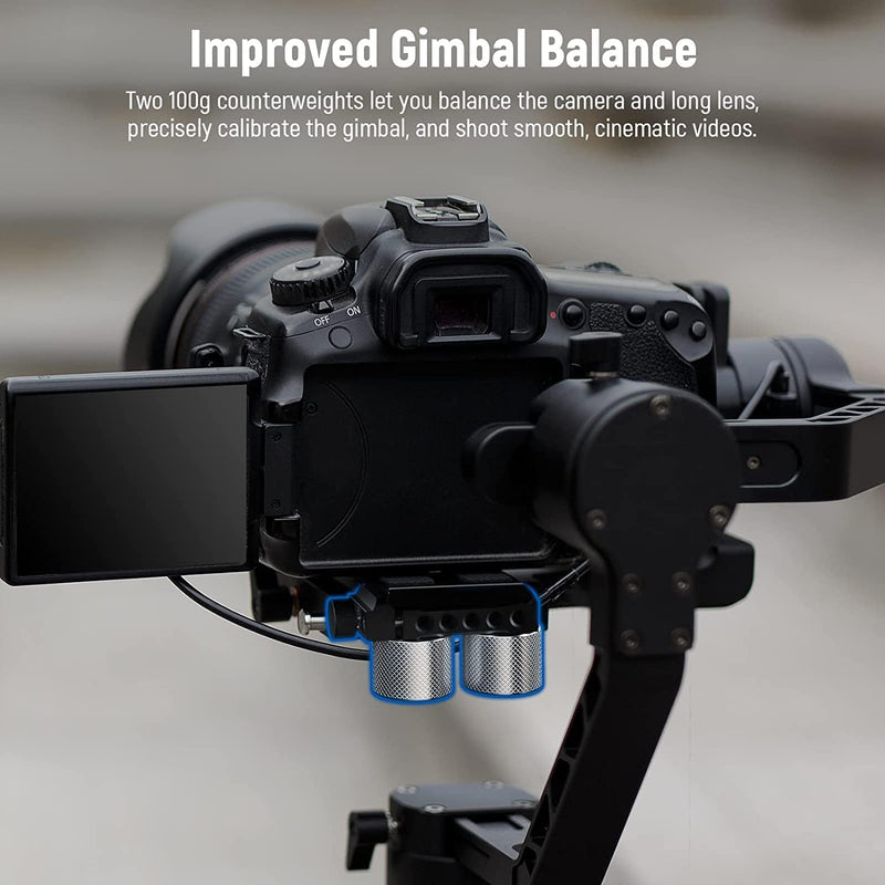 NEEWER Gimbal Gegengewichte und Klemme Kit, Kompatibel mit DJI Ronin RS3 Pro/RS3/RS2/RSC2/ZHIYUN Cra