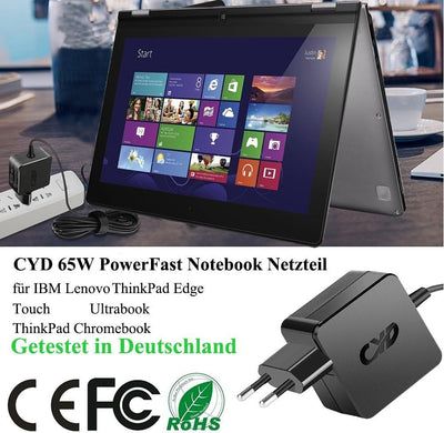 65W 20V 3.25A PowerFast Laptop-Netzteil für Lenovo ladekabel Laptop Thinkpad Edge Serie 019929U 0199