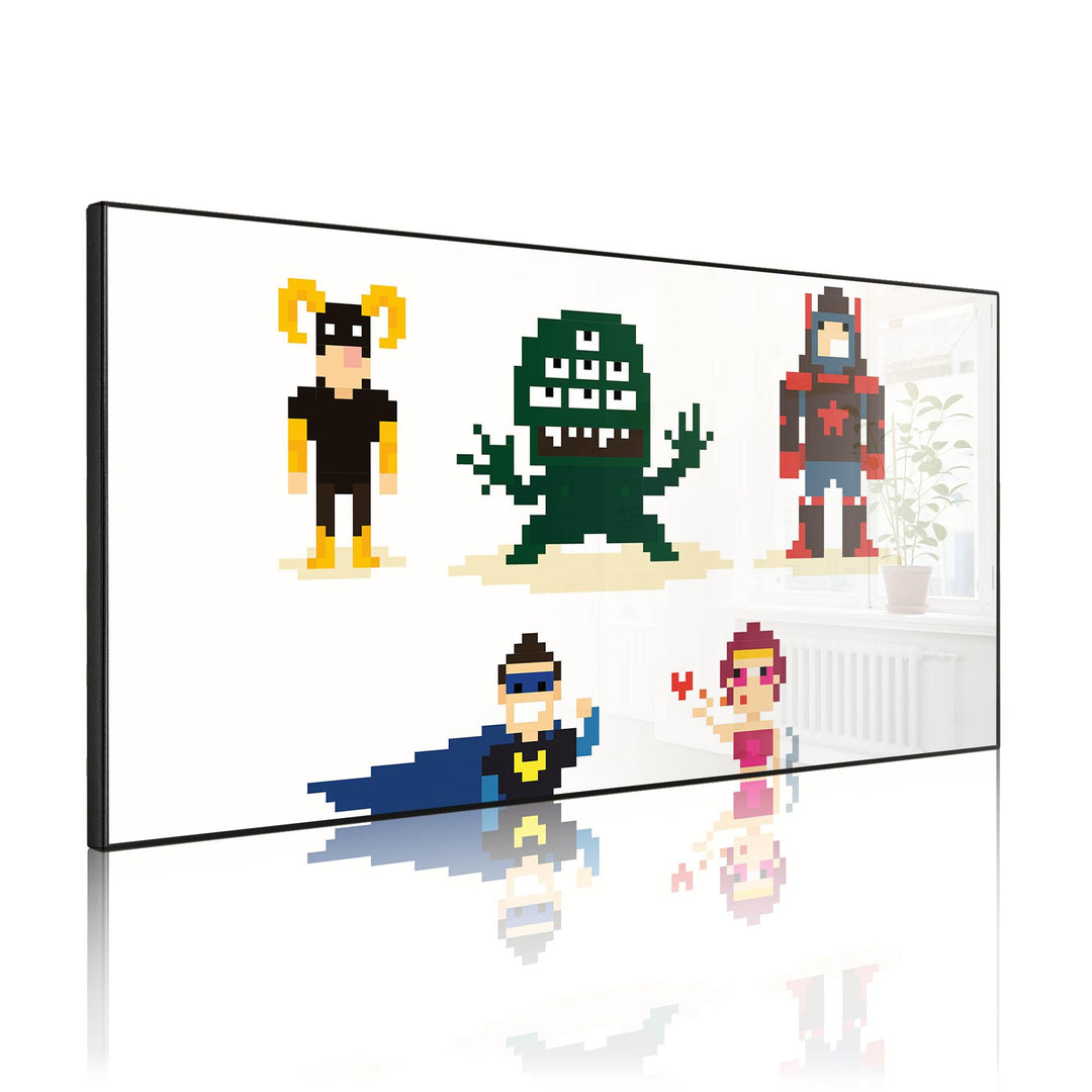 banjado Magnettafel schwarz 78 x 37cm / Magnetwand Metall/Magnetpinnwand als Memoboard/Pinnwand Magn