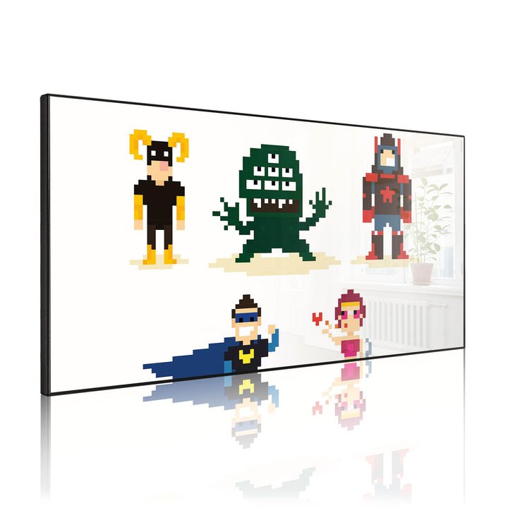 banjado Magnettafel schwarz 78 x 37cm / Magnetwand Metall/Magnetpinnwand als Memoboard/Pinnwand Magn