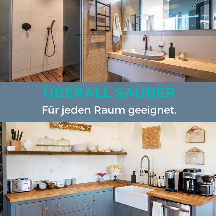 BUDDLEY Seifenspender, Spülmittelspender, Seifenspender Seifenspender Schwarz für Küche & Bad, Prakt