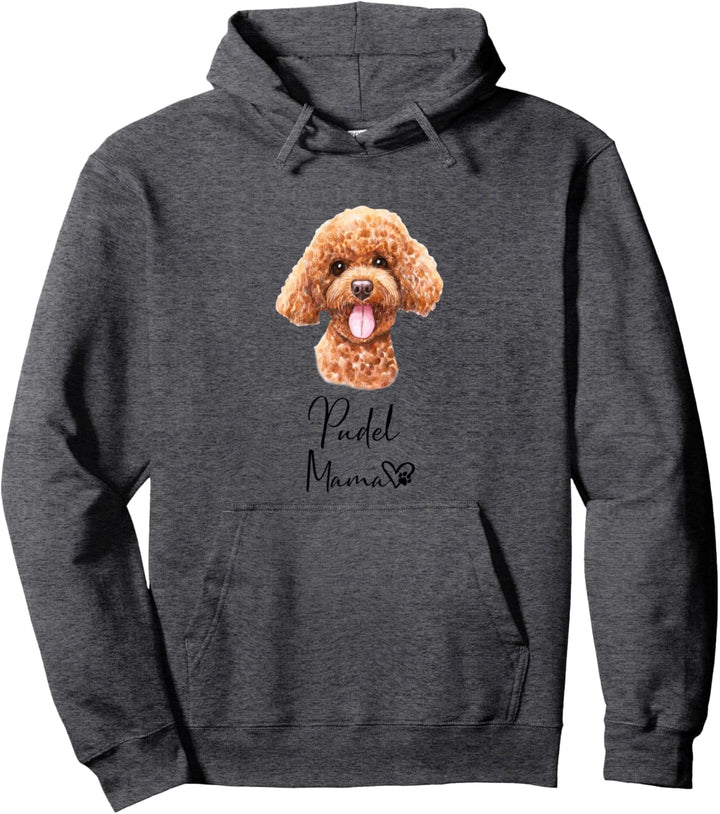 Pudel Mama Hundemama Hund Frauchen Haustier Geschenk Pullover Hoodie