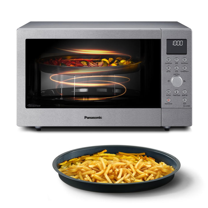 Panasonic NN-CD58RSEPG 27L 4-in-1 Kombi-Mikrowelle mit Airfryer-Funktion, 1000W Inverter, 1300W Gril