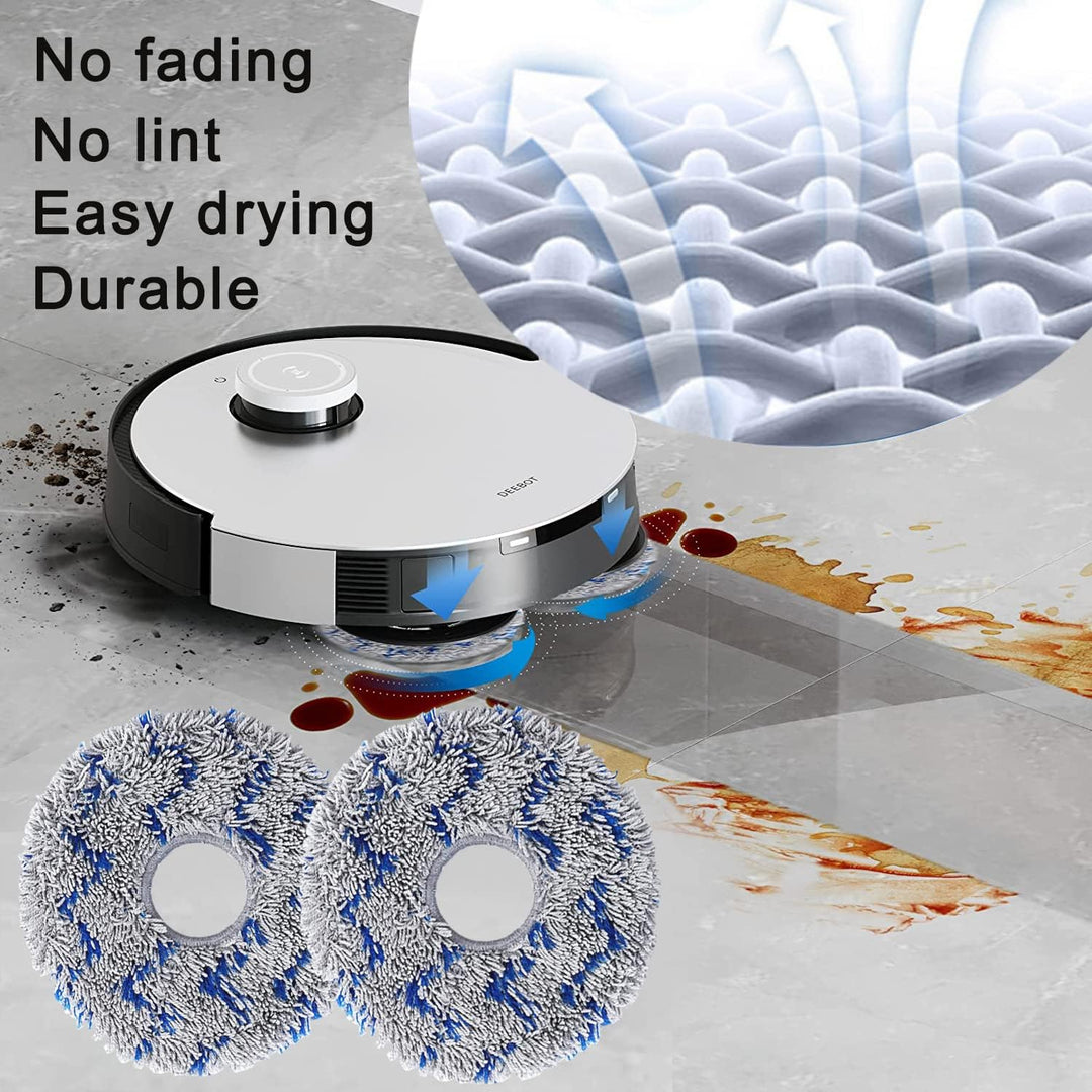 AiLomey 8 Stück Wischtücher Zubehör für Ecovacs Deebot X1 Omni / X1 e Omni / T20 Omni, Wischpads Ers