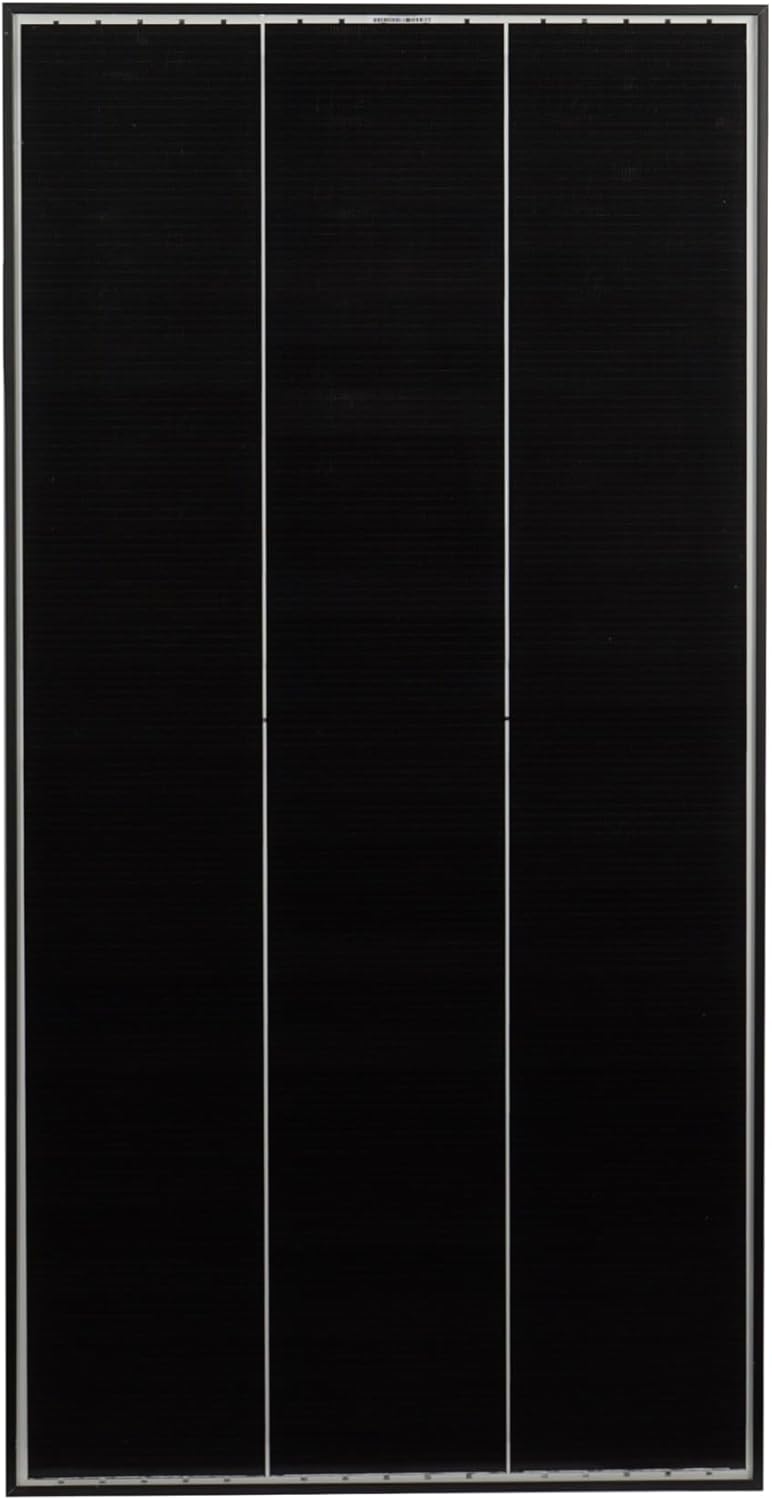 SOLA Frame Black Wohnmobil Komplettset mit Haltespoiler und Laderegler 240 W weiss Weiss 240 W, Wei&