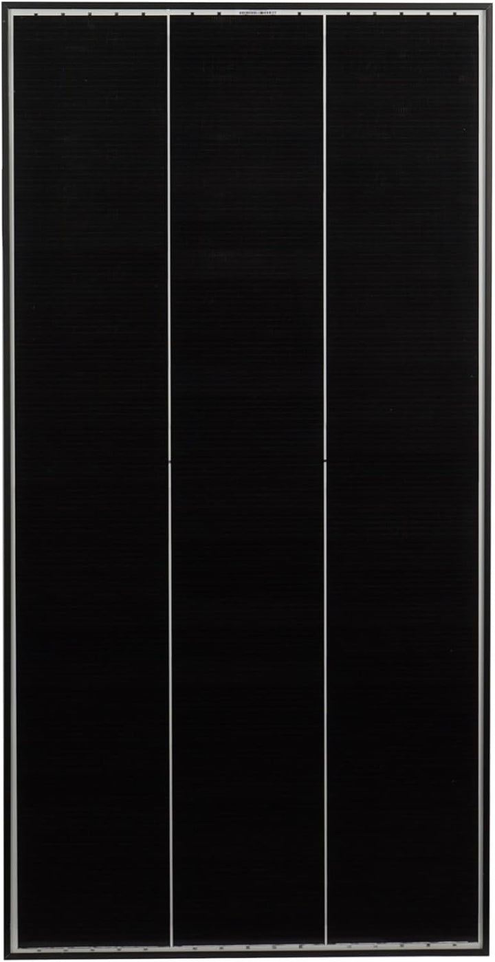 SOLA Frame Black Wohnmobil Komplettset mit Haltespoiler und Laderegler 240 W weiss Weiss 240 W, Wei&