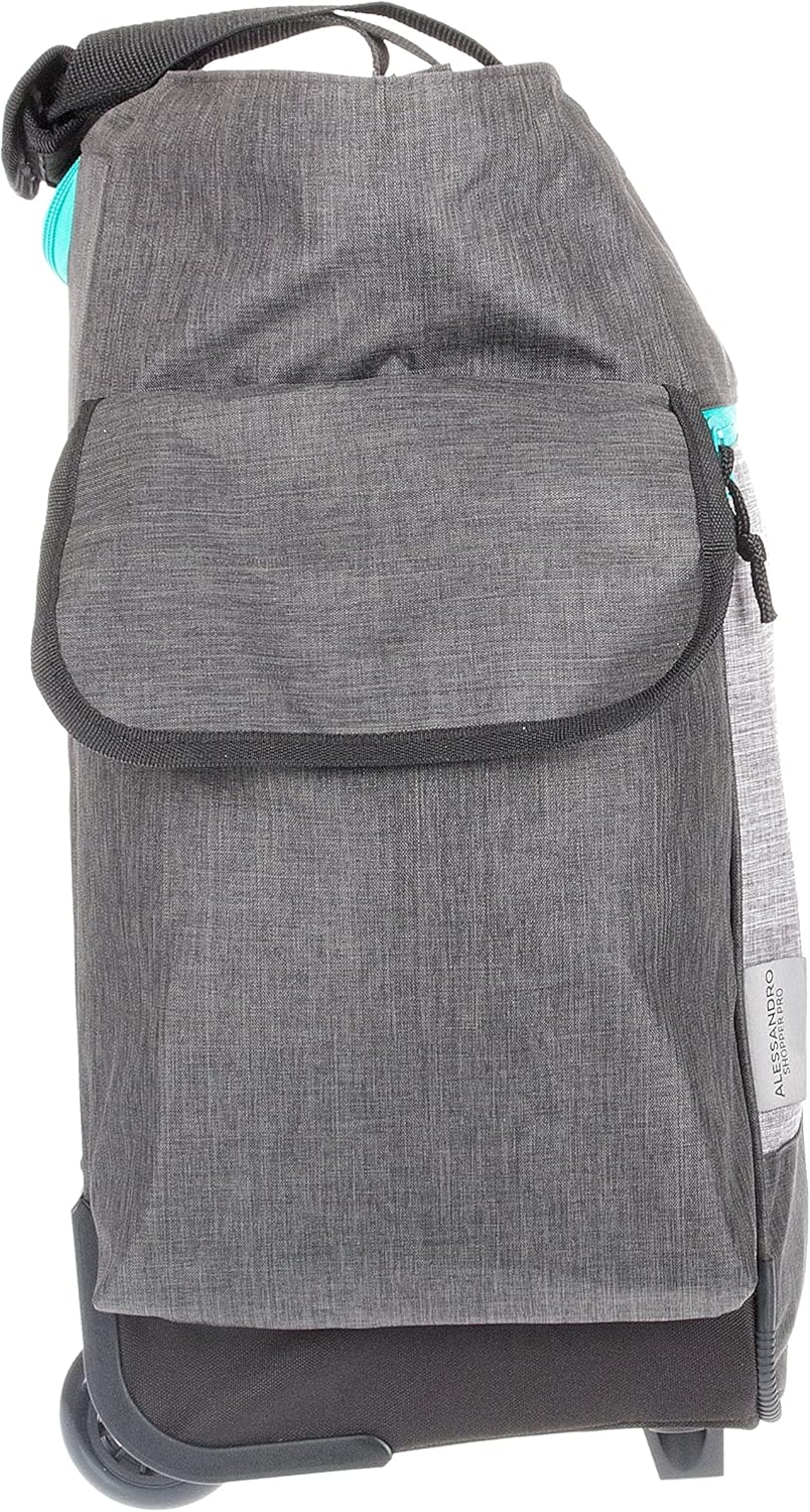 Alessandro Einkaufsroller Shoppingtrolley Einkaufstrolley (12894 TT Grey), XL | Einkaufswagen Shoppe