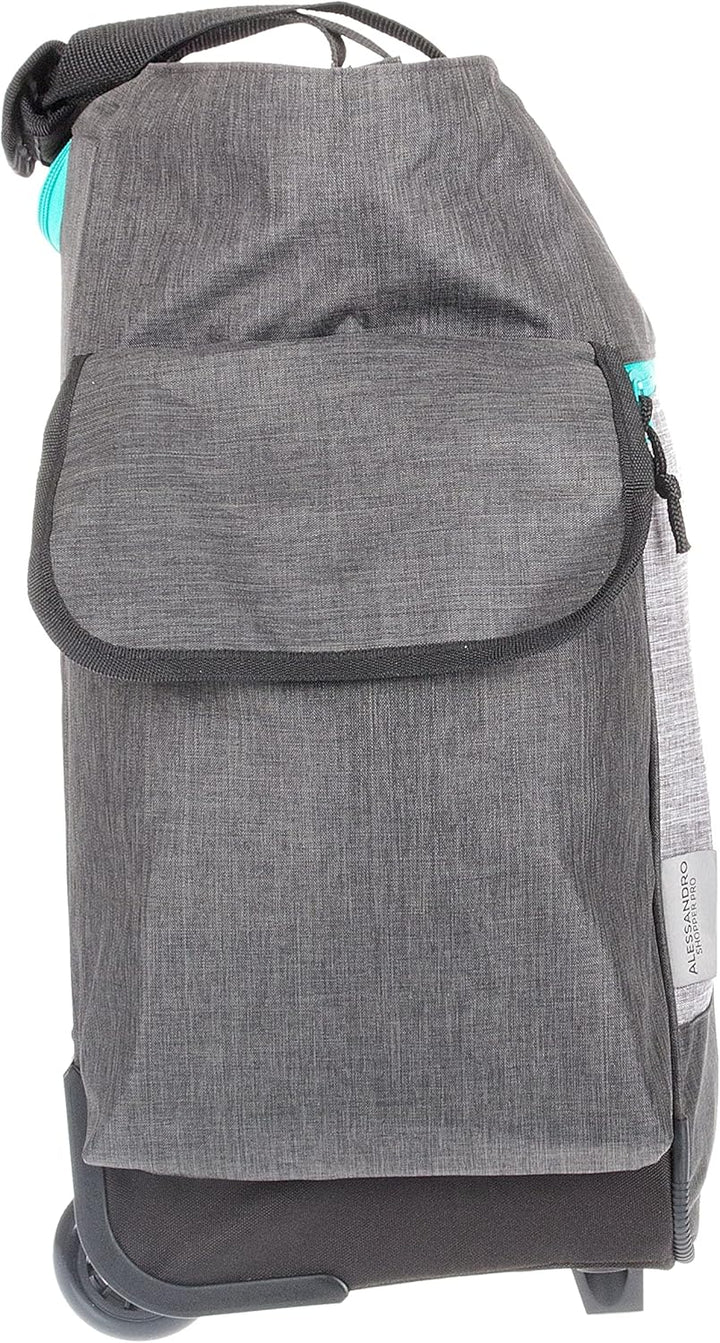 Alessandro Einkaufsroller Shoppingtrolley Einkaufstrolley (12894 TT Grey), XL | Einkaufswagen Shoppe