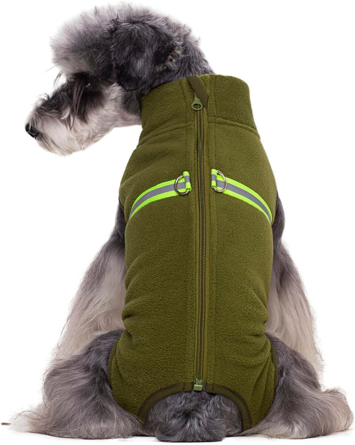 Winterkleidung für kleine Hunde, Winterkleidung, Mantel, weiches Fleece mit reflektierendem Hunde-Ei