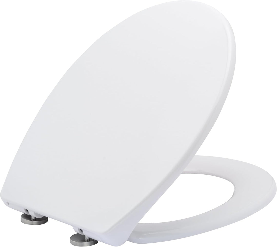 WENKO WC-Sitz Cento, hygienischer Toilettensitz mit Absenkautomatik, WC-Deckel mit Fix-Clip Hygiene-