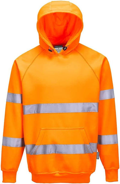 Portwest Unisex Hi Vis Safety Kapuzen Pullover (M) (Orange) M Orange, M Orange