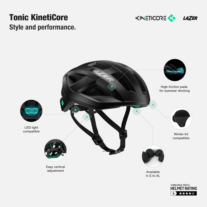 Lazer Unisex-Adult Tonic KC Casco (L) 58-61 cm blau, (L) 58-61 cm blau