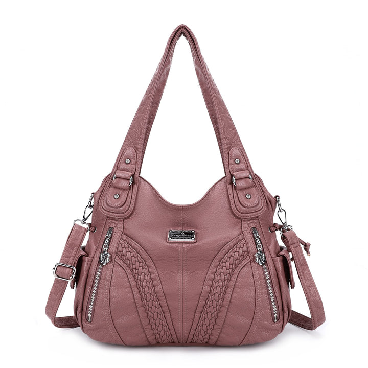 Angelkiss Frauen Top Griff Satchel Handtaschen Schultertasche Messenger Tote Washed Leder Geldbörsen
