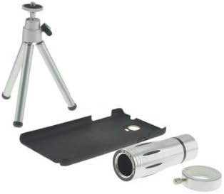 System-S Teleobjektiv Tele Objektiv & Stativ Tripod Halter Schutzhülle 21 mm 80° 12x Zoom für Samsun