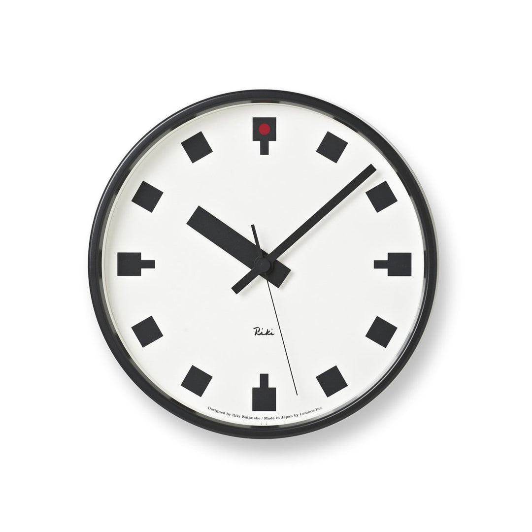 Lemnos WR12-04 Riki- Hibiya Clock klein Durchmesser: 20,4 cm, Durchmesser: 20,4 cm