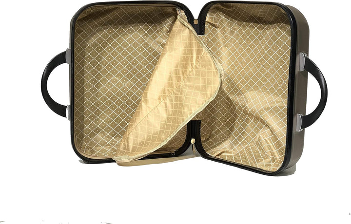 Kabine/Mittelgrosser Koffer mit oder ohne Vanity, Champagner (5806), Vanity 17 Pouces