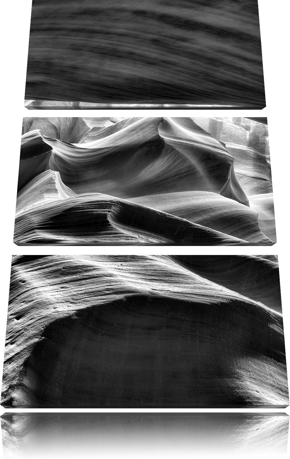 Pixxprint Antelope Canyon Arizona als Leinwandbild/Grösse: 3 Teilig (120x80) cm/Wandbild/Kunstdruck/