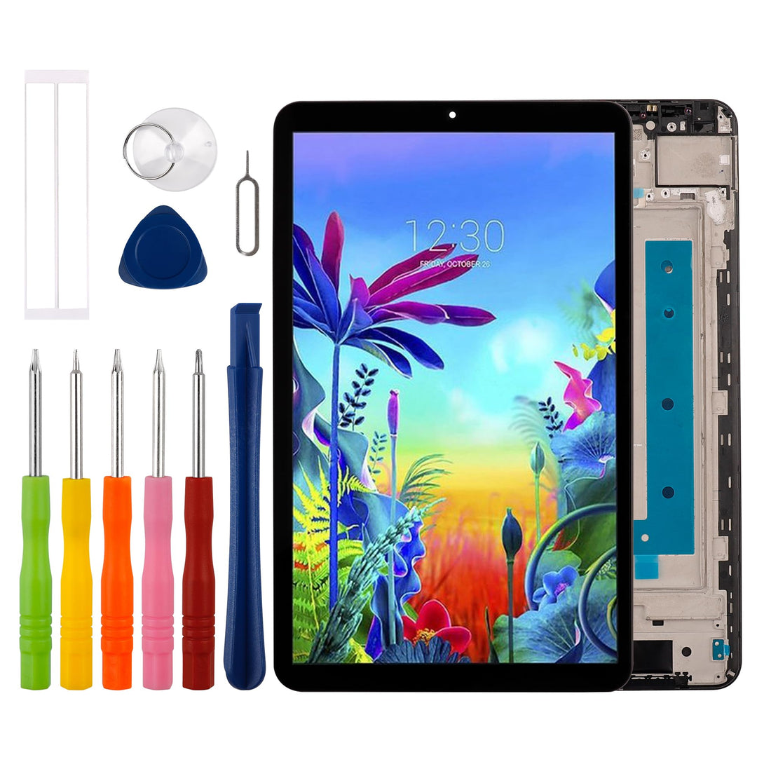 Duotipa [Mit Rahmen] Neue Touch Screen Digitizer Assembly für LG G PAD 5 10.1 FHD T600 LCD Diaplay f